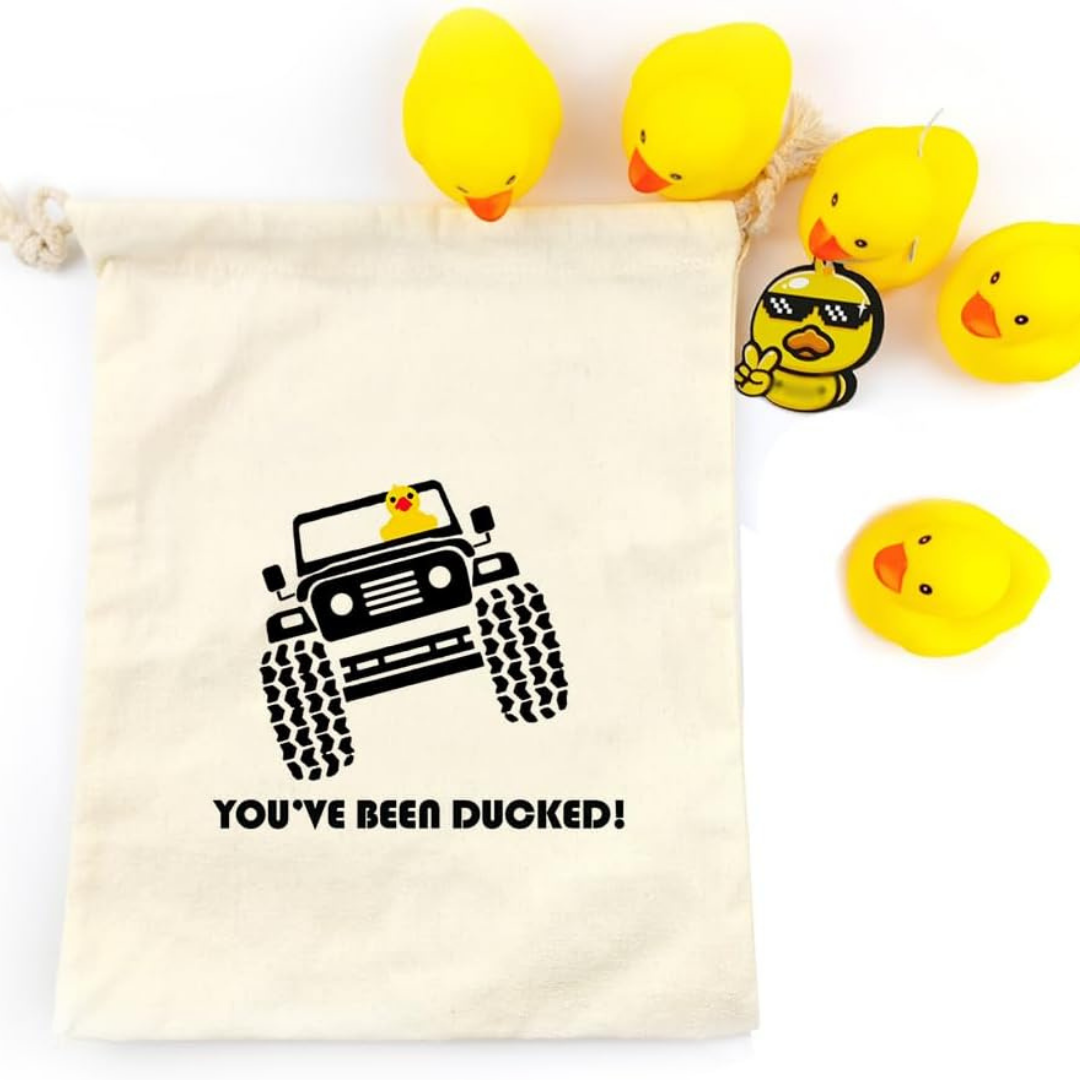 Duck Duck bag Rubber Duck Drawstring Bag